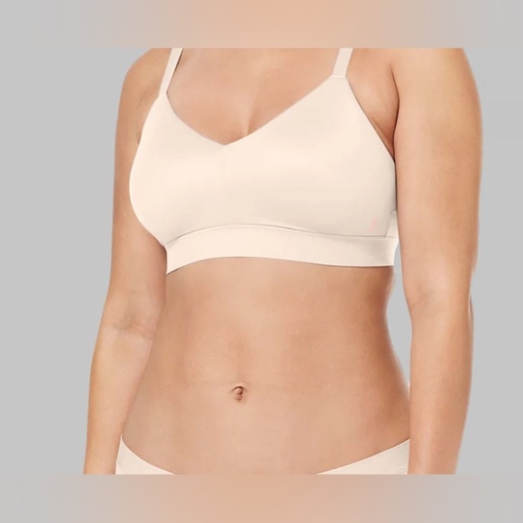 Tommy John Second Skin Triangle Bralette in Soft Pink Size XS fits cups D-DD NWT - Picture 4 of 11